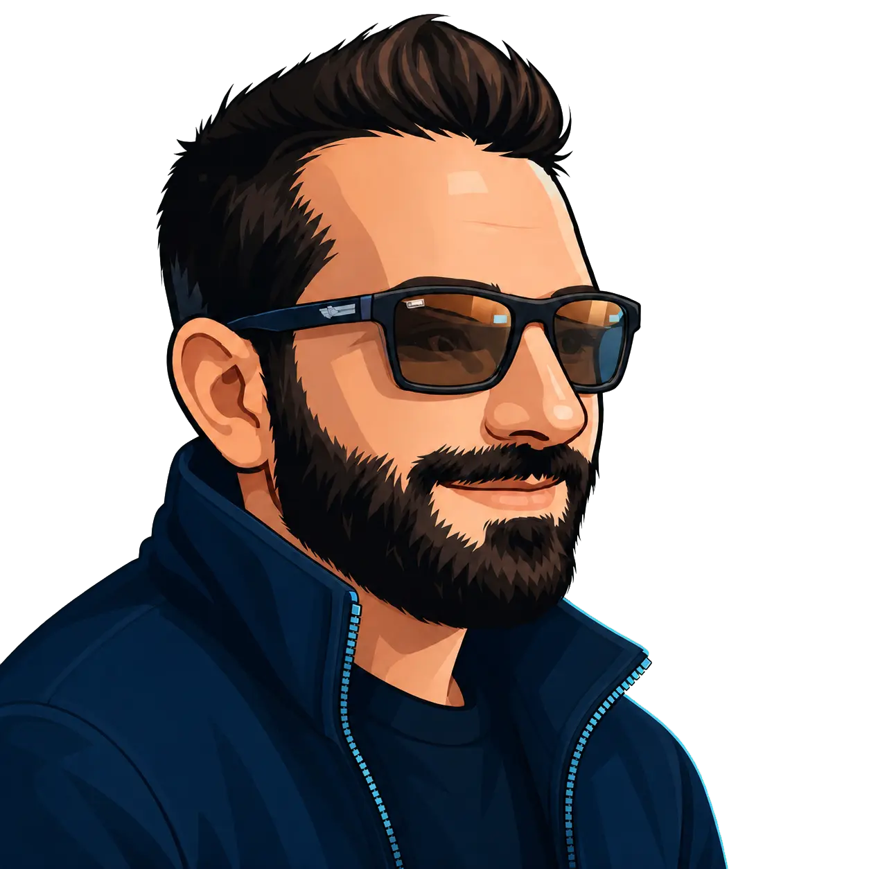Ritratto illustrato di Andrea Castelli